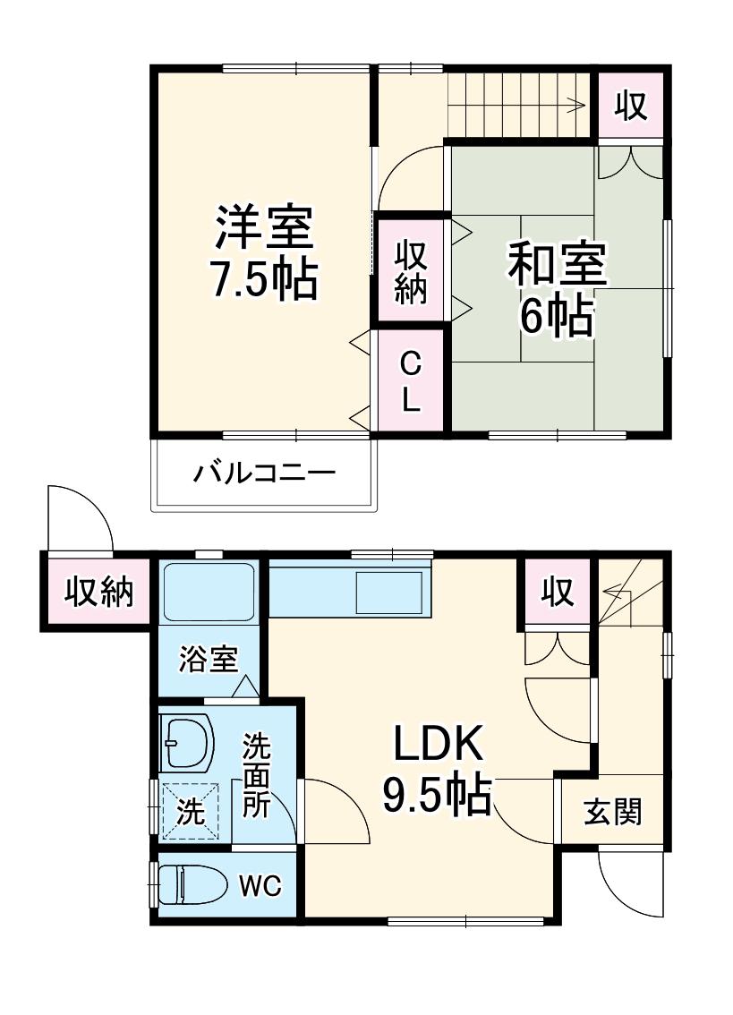 Lavender和合(2LDK)の間取り写真