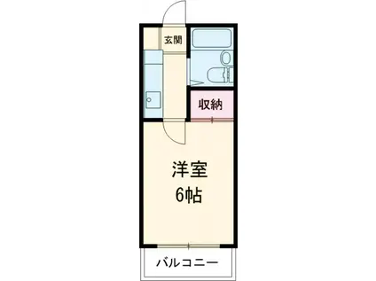 丸双ビル(ワンルーム/3階)の間取り写真