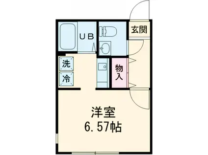 モデュロール豪徳寺(1K/3階)の間取り写真