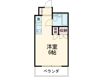 OOKAYAMA FLAT(ワンルーム/1階)の間取り写真