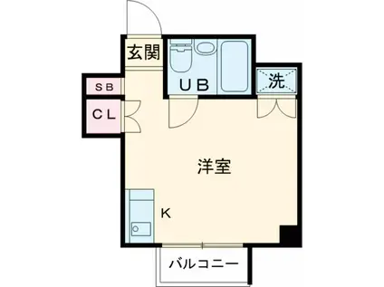 パークコート東高円寺(ワンルーム/3階)の間取り写真