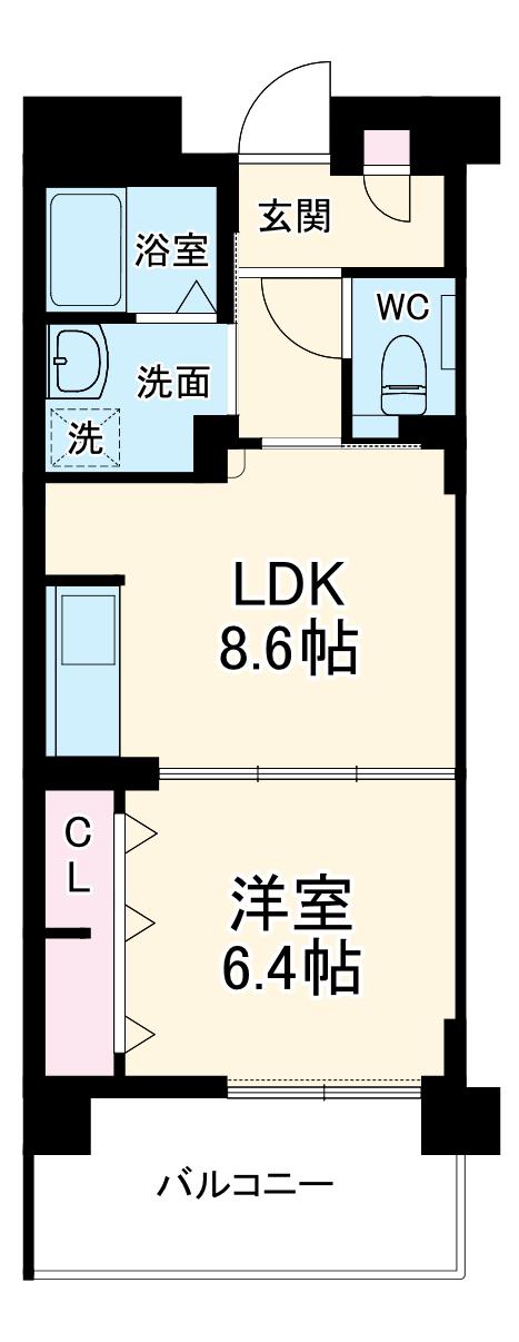 ココドール鳴子(1LDK/2階)の間取り写真