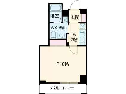 クラヴィーア仙川(1K/2階)の間取り写真