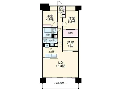 コンフォリア高島平1(3LDK/7階)の間取り写真