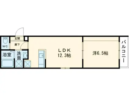 京成電鉄金町線 京成金町駅 徒歩10分 3階建 築1年(1LDK/3階)の間取り写真