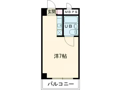 ユースフル吉祥寺(ワンルーム/3階)の間取り写真
