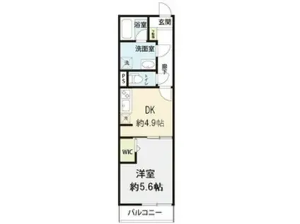 CONTE02(1K/2階)の間取り写真