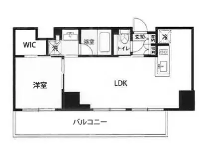 マイナビSTAY EKISM さいたま新都心(1LDK/6階)の間取り写真