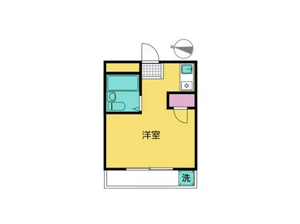 ハマコート小岩(ワンルーム/3階)の間取り写真