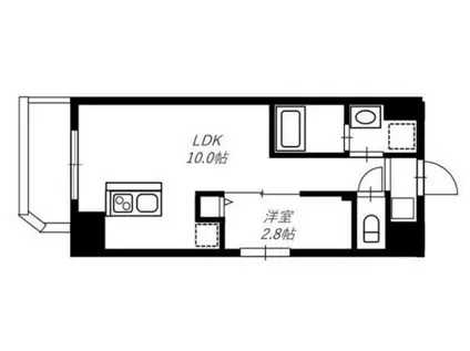 リヴシティ横濱末吉町弐番館(1LDK/9階)の間取り写真