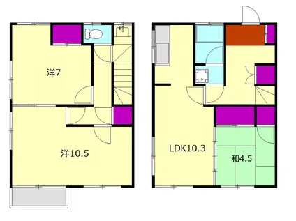 片桐ハイツ(3LDK)の間取り写真