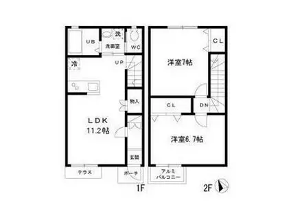 Mickey house(2LDK)の間取り写真