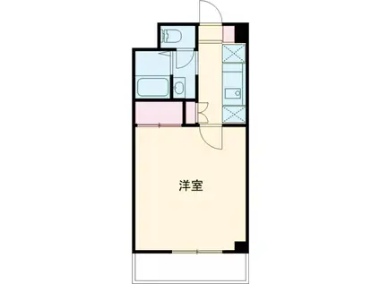 エステートピア黒沢Ⅱ(1K/1階)の間取り写真