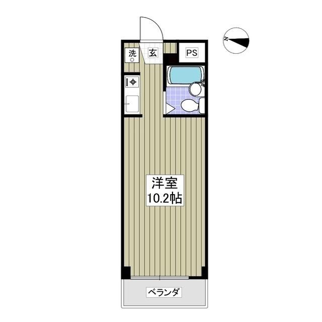 シティーホームズ本庄6(ワンルーム/4階)の間取り写真