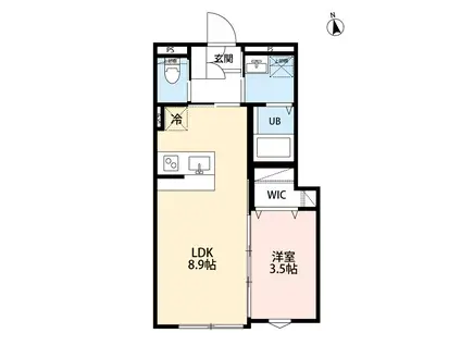 ROBOT HOME 三ノ輪(1LDK/3階)の間取り写真