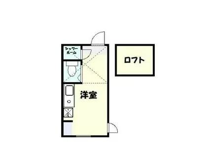 パックセントラル(ワンルーム/2階)の間取り写真