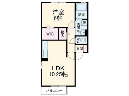 セジュールひまわりⅡ(1LDK/2階)の間取り写真