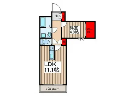 GRACE K(1LDK/2階)の間取り写真