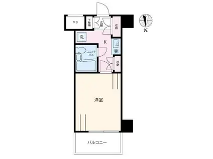 クリオ妙蓮寺弐番館(1K/3階)の間取り写真