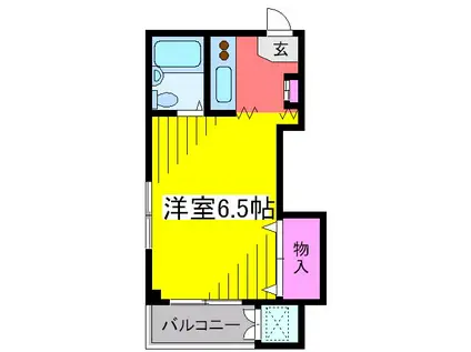 リヴレーヌ56(1K/2階)の間取り写真