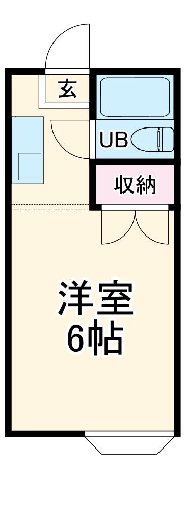 あすみハイリビング壱番館(1K/1階)の間取り写真