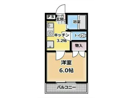 フレーズNODA(1K/2階)の間取り写真