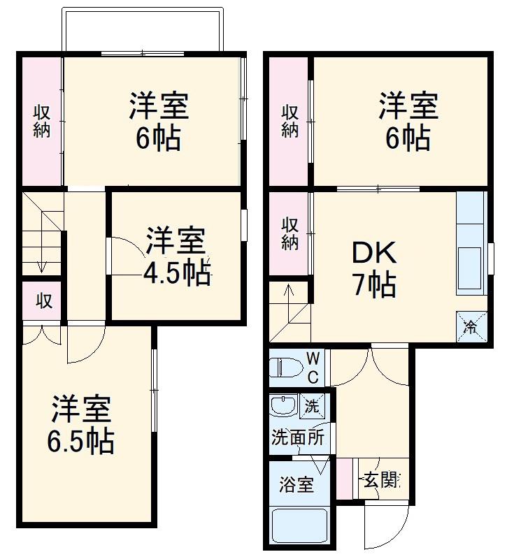 ルーミー我孫子11番館(4DK)の間取り写真