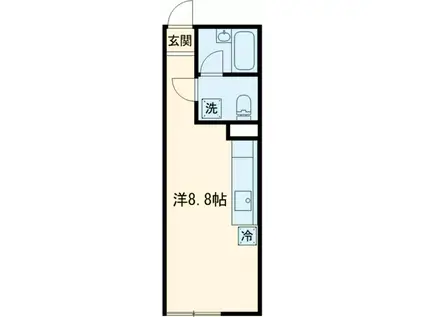 リラート八王子(ワンルーム/3階)の間取り写真