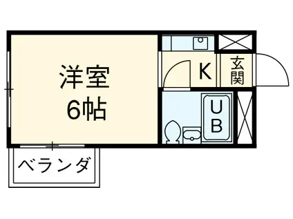 WISTERIA COURT(ワンルーム/5階)の間取り写真