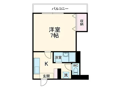 エトワール3(1K/2階)の間取り写真