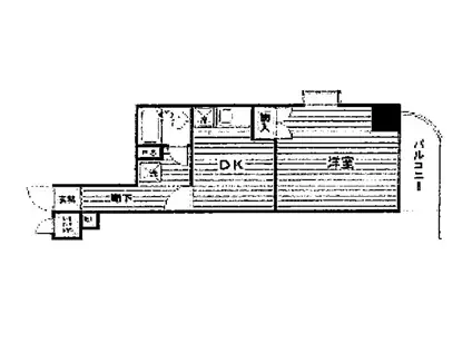 クリオ焼津壱番館(1DK/13階)の間取り写真