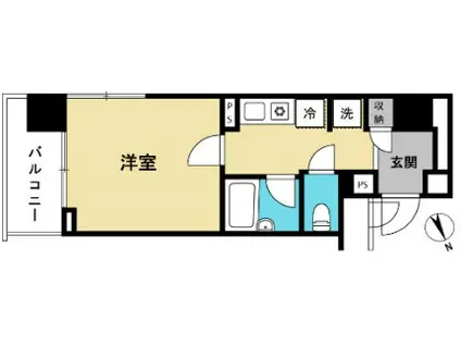 アーバンステージ上野(1K/6階)の間取り写真