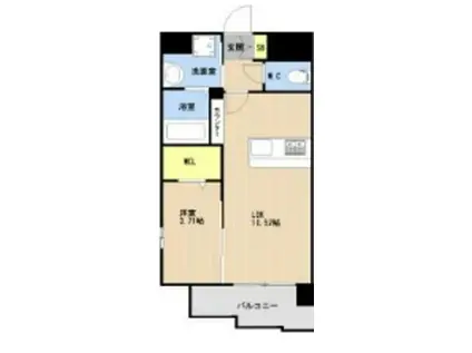 LIBTH美栄橋(1LDK/10階)の間取り写真