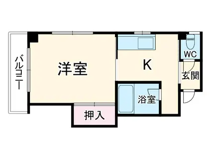 RAM WIRE(1K/2階)の間取り写真