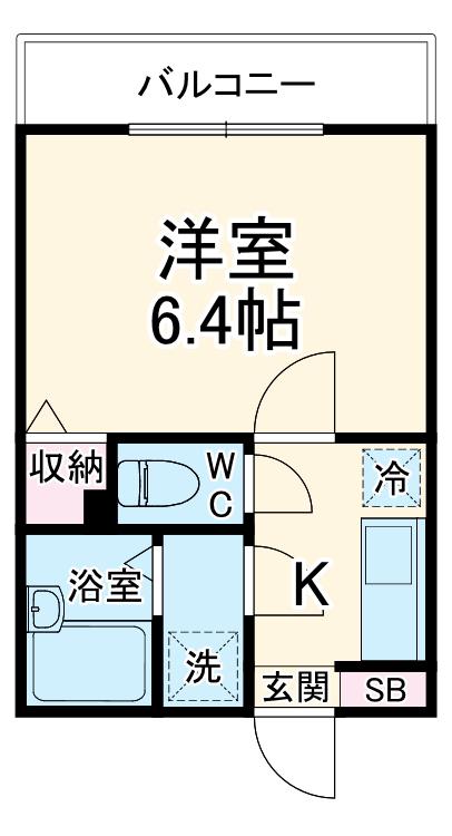 RAMHOME(1K/2階)の間取り写真