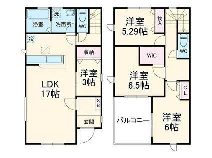 近鉄名古屋線 長太ノ浦駅 徒歩6分 2階建 築1年(4LDK)の間取り写真