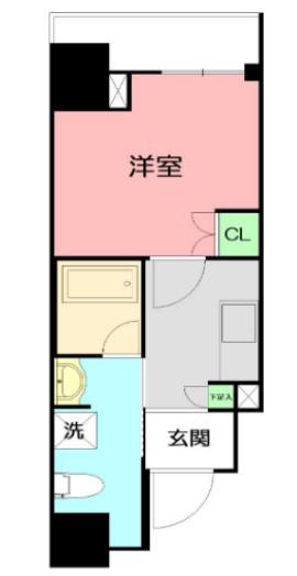 GRANDREVE横濱1(1K/10階)の間取り写真