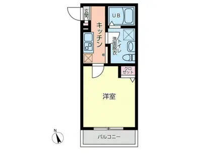 グリーンヒル本郷(1K/2階)の間取り写真