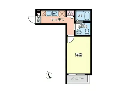 グリーンヒル本郷(1K/1階)の間取り写真