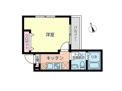 グリーンヒル本郷(1K/2階)の間取り写真