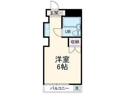 TOP行徳(ワンルーム/3階)の間取り写真