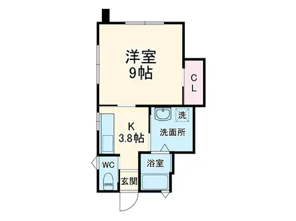 MY-Z Ⅱ(1K/1階)の間取り写真