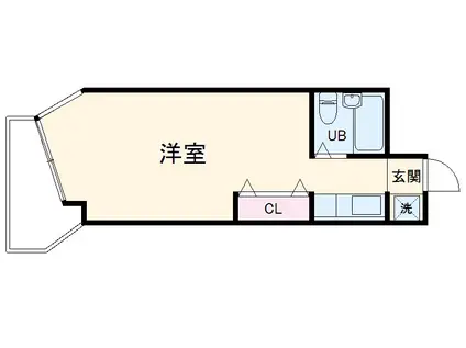 リバティホワイト(ワンルーム/5階)の間取り写真