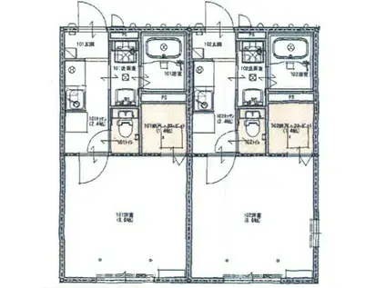 EL MAISON NEXT(1K/2階)の間取り写真