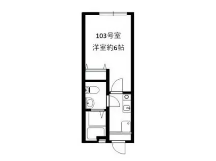 グランデパーチェ稲田堤(ワンルーム/1階)の間取り写真