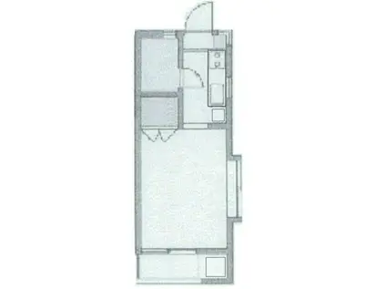 ルブラン南生田(1K/1階)の間取り写真