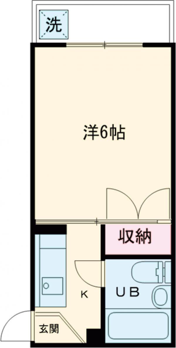 ユースハイム(1K/3階)の間取り写真