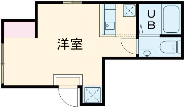 成増3丁目アパート(1DK/2階)の間取り写真