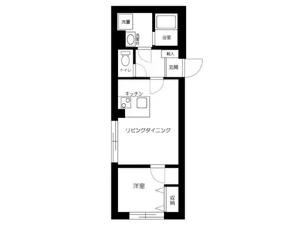 ES-GRANDE東中野(1LDK/1階)の間取り写真