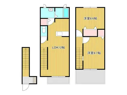 シャルマンタツミA(2LDK)の間取り写真